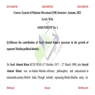 AIOU Code 538 Solved Assignments Autumn 2022.pptx