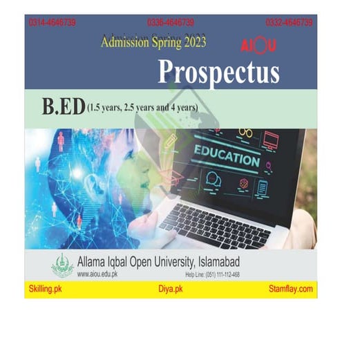 AIOU Prospectus B.Ed Programs Download PDF.pptx