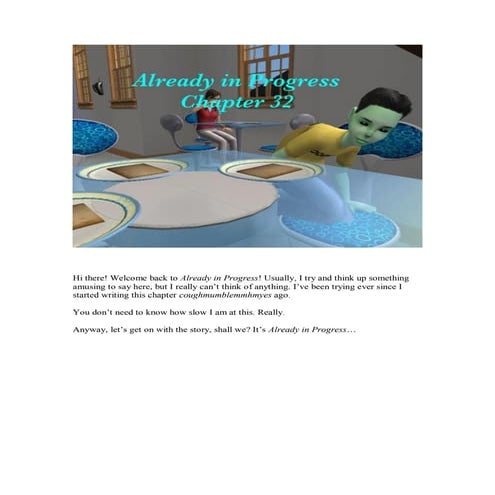 Already in Progress, Chapter 32