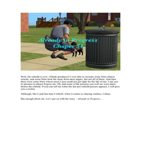 Already in Progress, Chapter 34