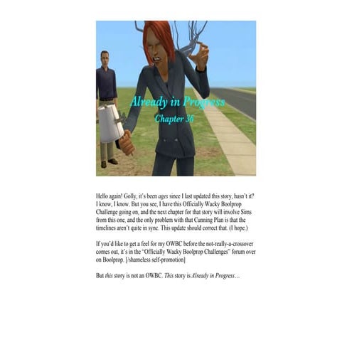 Already in Progress, Chapter 36: Syncing in 3... 2... 1...