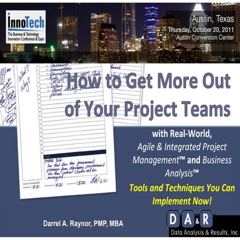 How to Get More Out of Your Project Teams