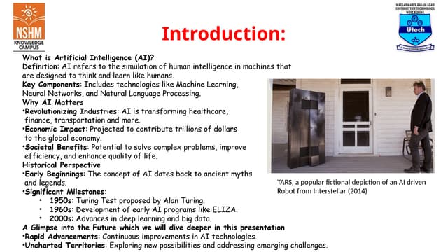A Presentation on Artificial Intelligence