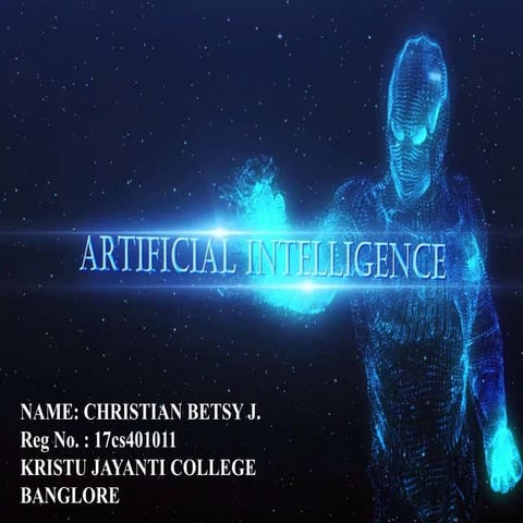 ARTIFICIAL INTELLIGENCE ppt. | PPTX | Artificial Intelligence ...