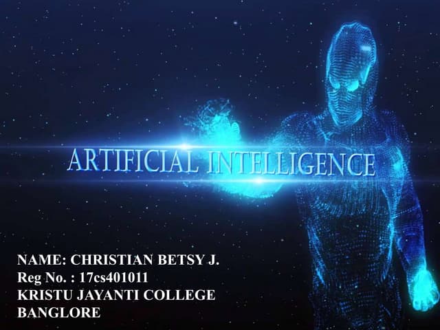 ARTIFICIAL INTELLIGENCE ppt.