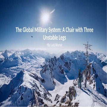 AIPPTMaker_The Global Military System_ A Chair with Three Unstable Legs.pptx