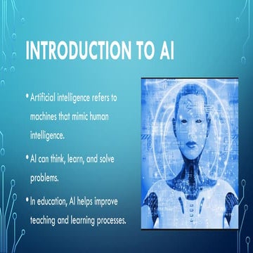 Ai ppt presentation, artificial intelligence in education | PPTX