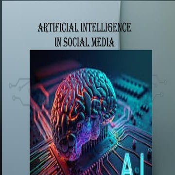 AI artificial intelligence presentation by a student corporate sector ...