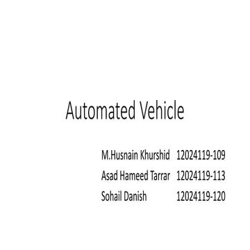 Automated vehicle