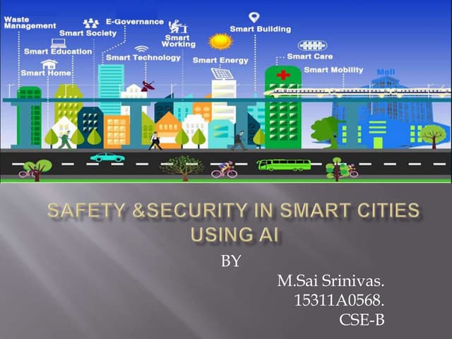 Ai presentation on using of Artificial intelligence in smart cities