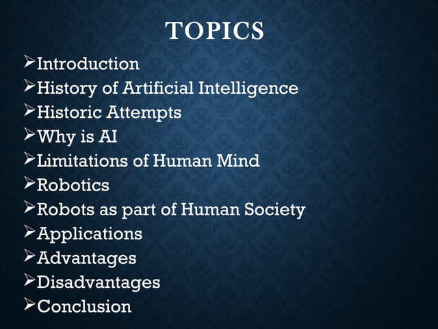 Ai presentation