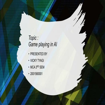 AI algorithm in game playing | PPT