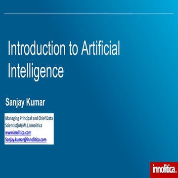 Introduction to Artificial Intelligence