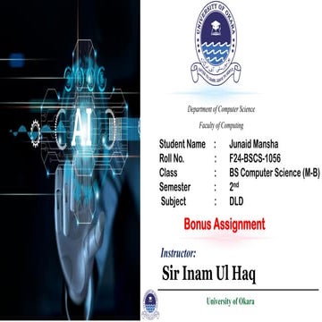Artificial intelligence Presented by JM. | PDF