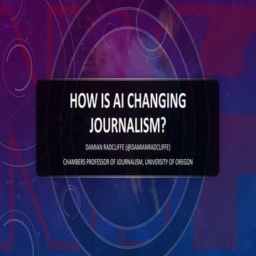 How is AI changing journalism? (v. April 2024)