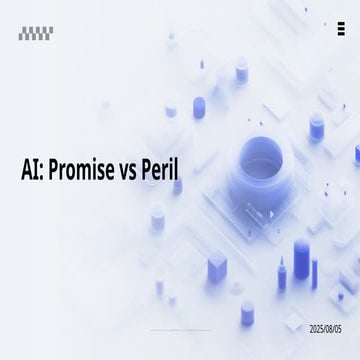 Pros and cons of AI_ Promise vs Peril.pptx