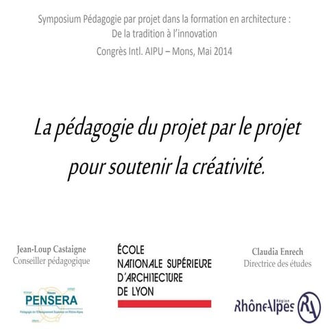 La pédagogie du projet par le projet pour soutenir la créativité