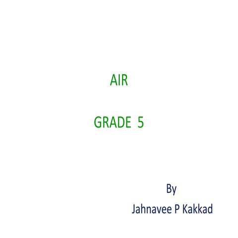  PPT Air, Grade 5, Science
