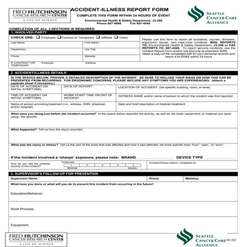 INCIDENT INVESTIGATION REPORT Form # HSEQ - IIR Rev 9 -.docx