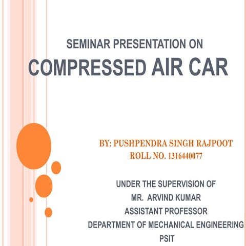  Compressed Air car ppt