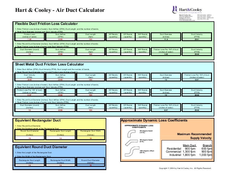 Air ductcalculator1
