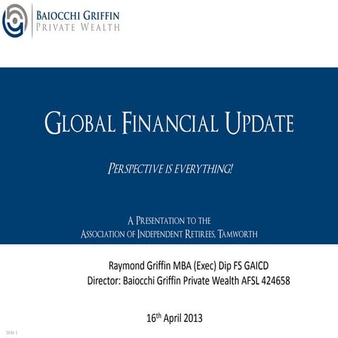 The state of the Australian and global economy