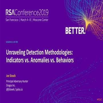 Unraveling Detection Methodologies: Indicators vs. Anomalies vs. Behaviors 