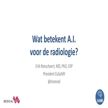 Wat betekent A.I. voor de radiologie?