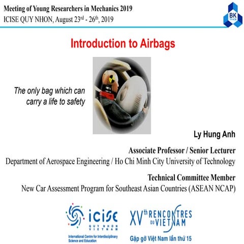 Airbags - Slide bài giảng môn Cơ học va chạm