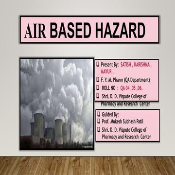 Air based hazard