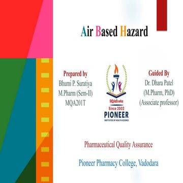 Air Based Hazards, M.pharm, sem 2,Bhumi Suratiya,.pptx