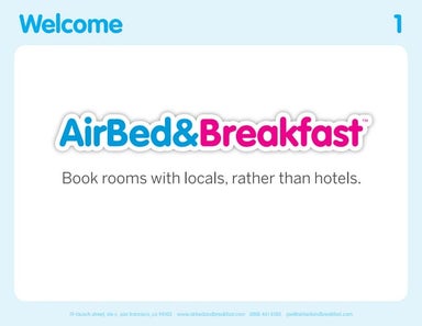 Airbnb Pitch Deck From 2008