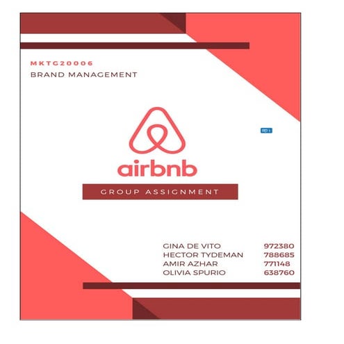 AirBnB Customer-Based Brand Equity Analysis - University Of Melbourne 