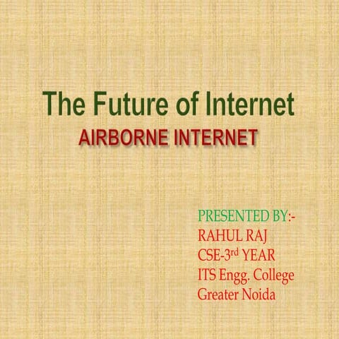 Airborne internet-presentation(my)