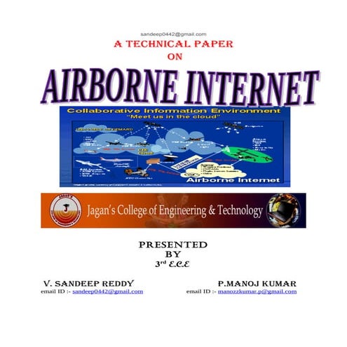 Airborne internet