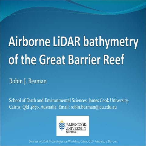 Airborne LiDAR Bathymetry of the Great Barrier Reef