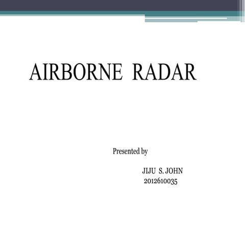 Airborne  radar