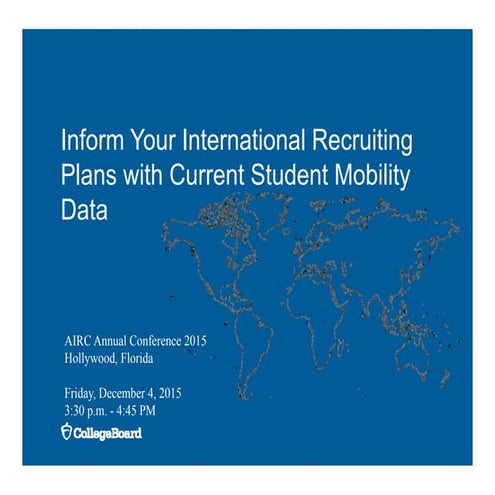 AIRC 2015 Student Mobility Data for Recruiting Plans   