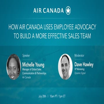 Learn How Air Canada Uses Employee Advocacy To Build A More Effective Sales Team