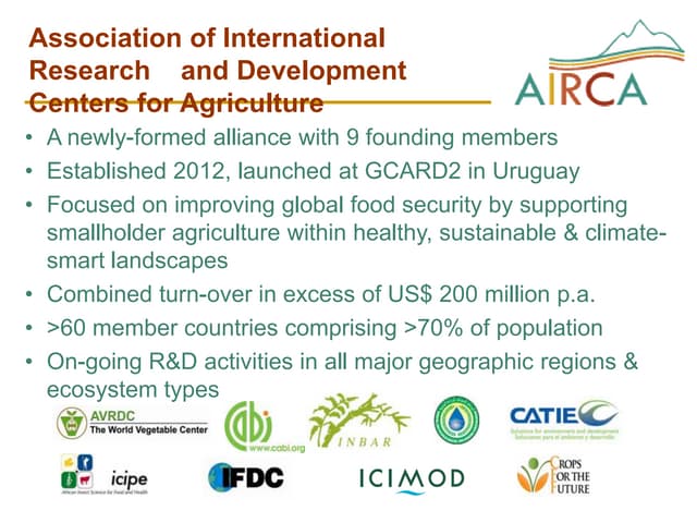 Airca at a glance (october 2013)