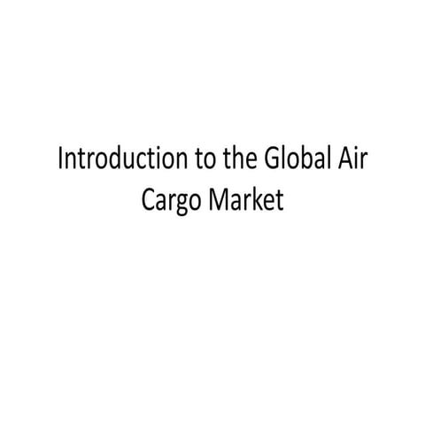 Air Cargo 101