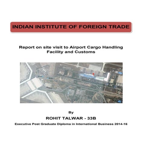 Air cargo port visit report