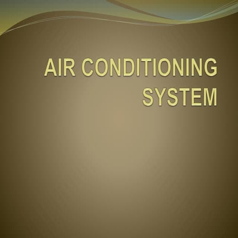 Air conditioning system 