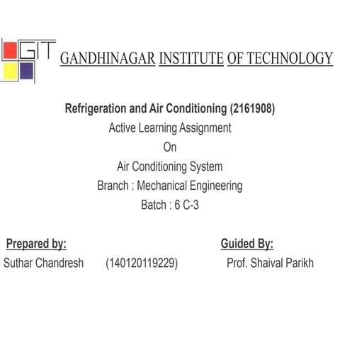 Air conditioning system 