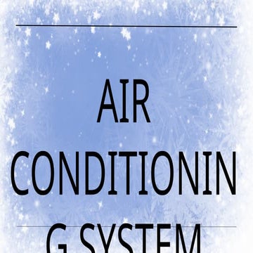 Air Conditioning System Technology and Livelihood Education