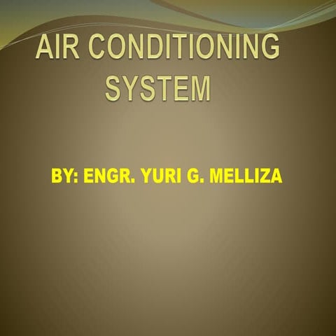 Airconditioning system (ppt)
