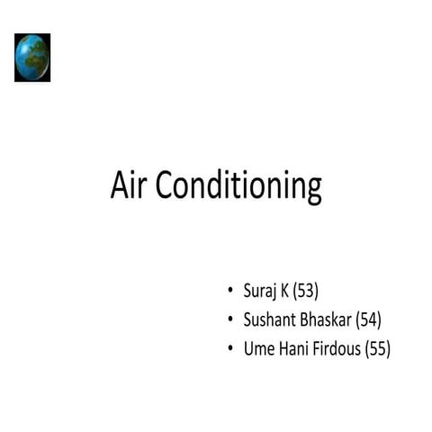 Air conditioning | PPT