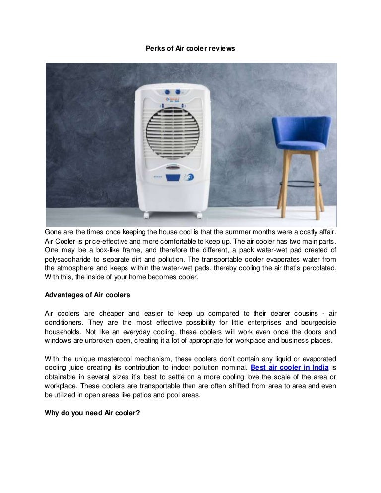 air cooler will be most effective in