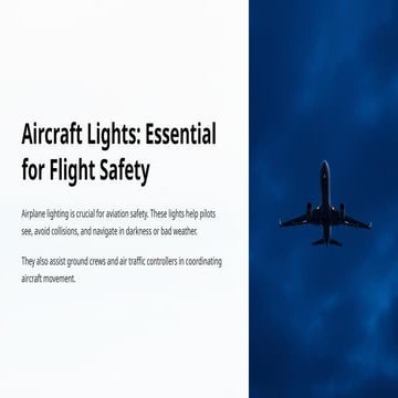 Aircraft Lights: Essential for Flight Safety
