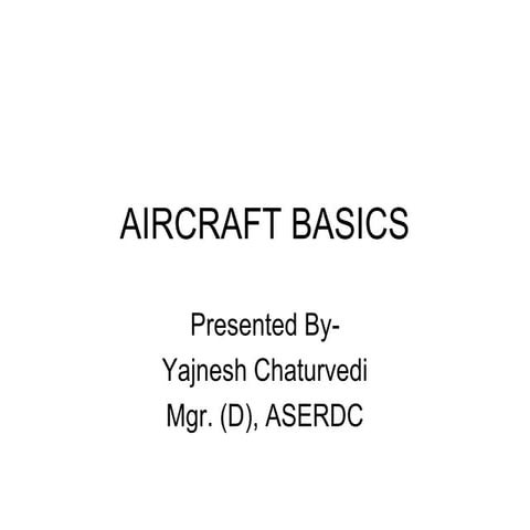 Aircraft basics